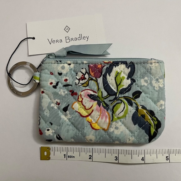 NWT Vera Bradley Floating Garden Zip ID Case and Wide Lanyard Set - Picture 7 of 11